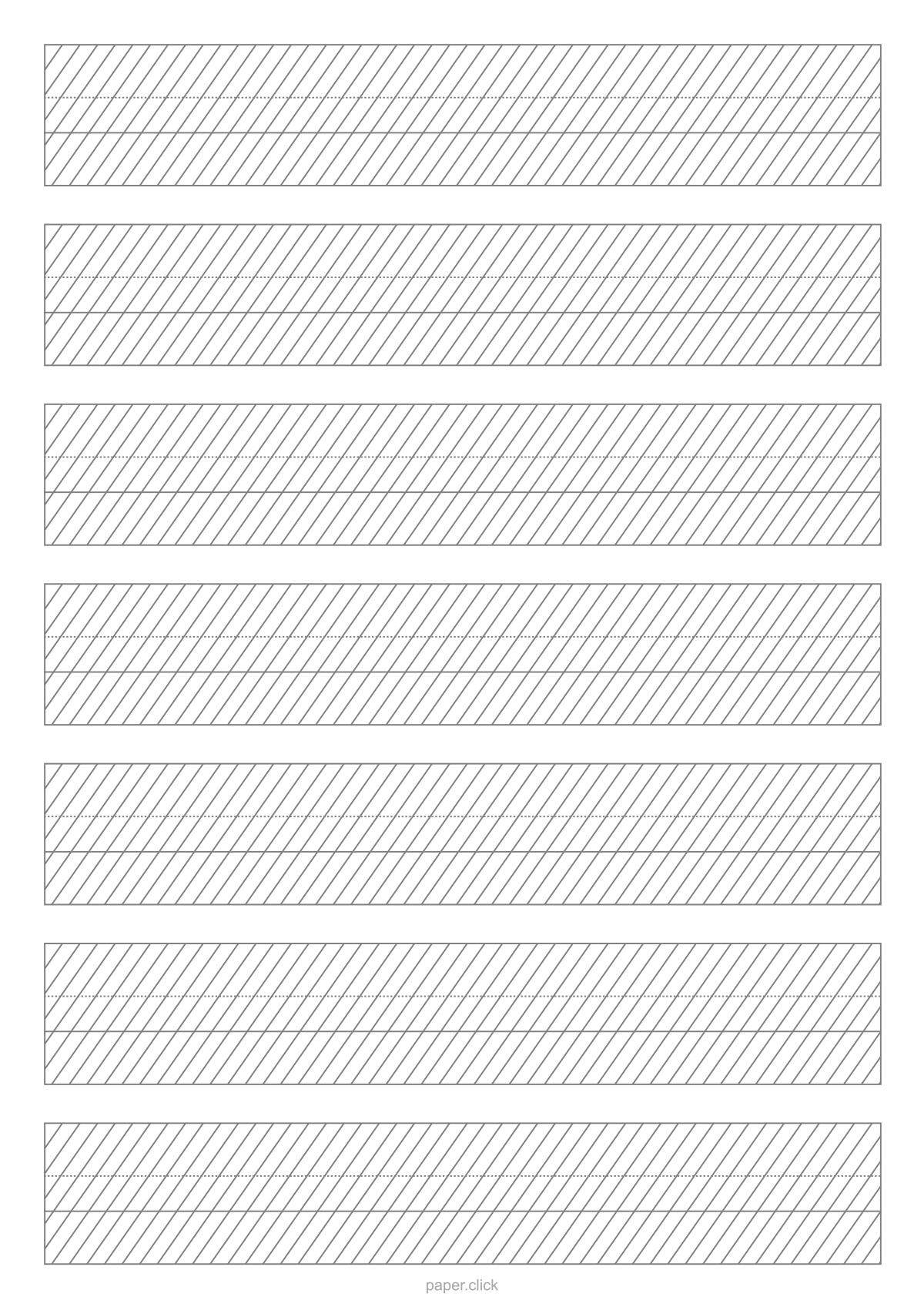 Feuille d'exercice de Copperplate (8 mm)