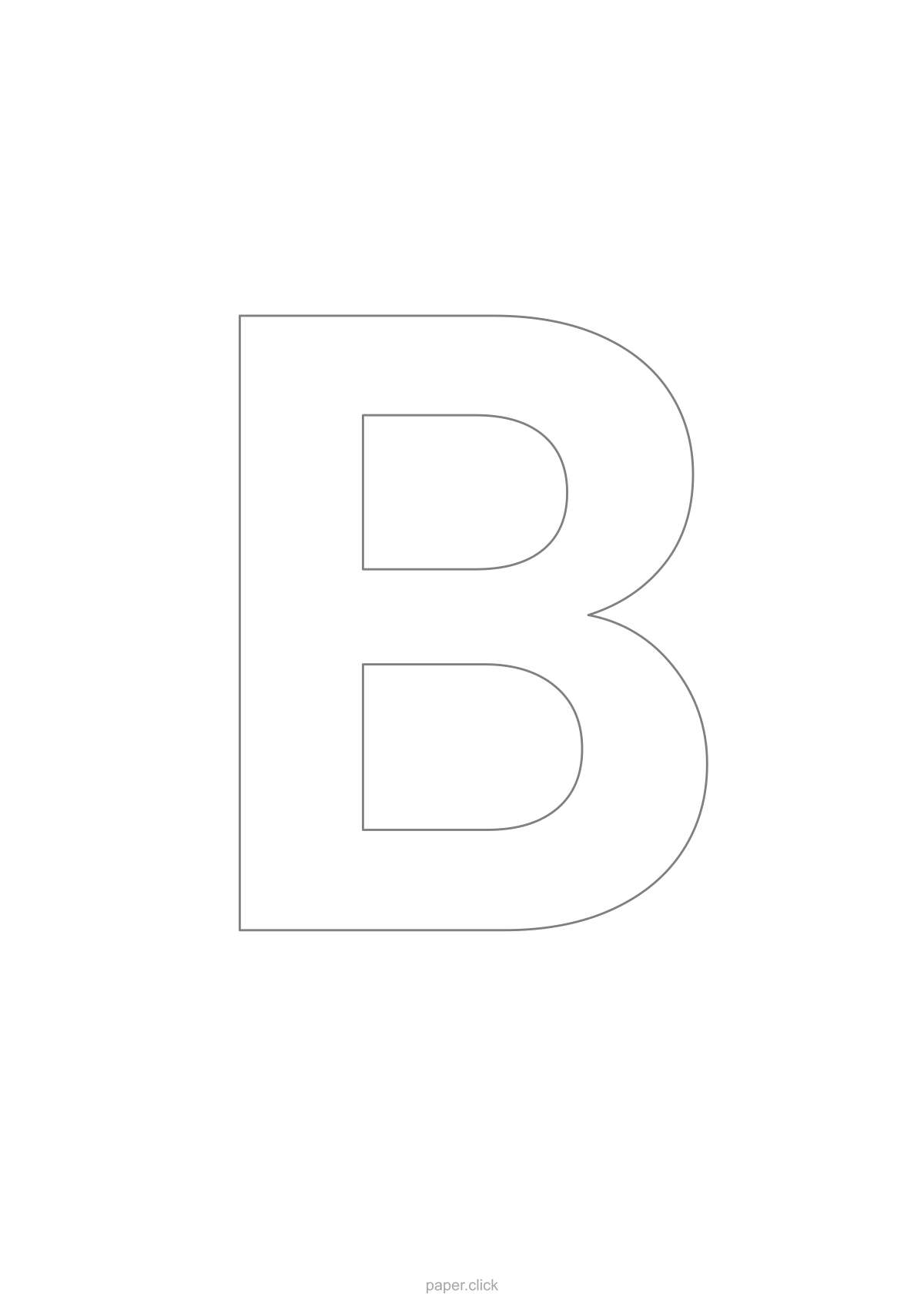 Buchstabe b zum Ausmalen