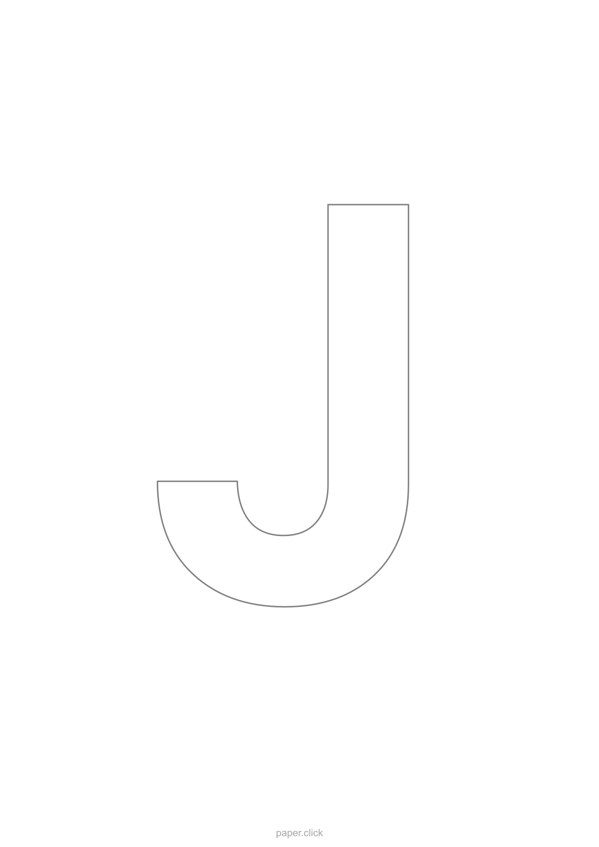 Pagina da colorare lettera j