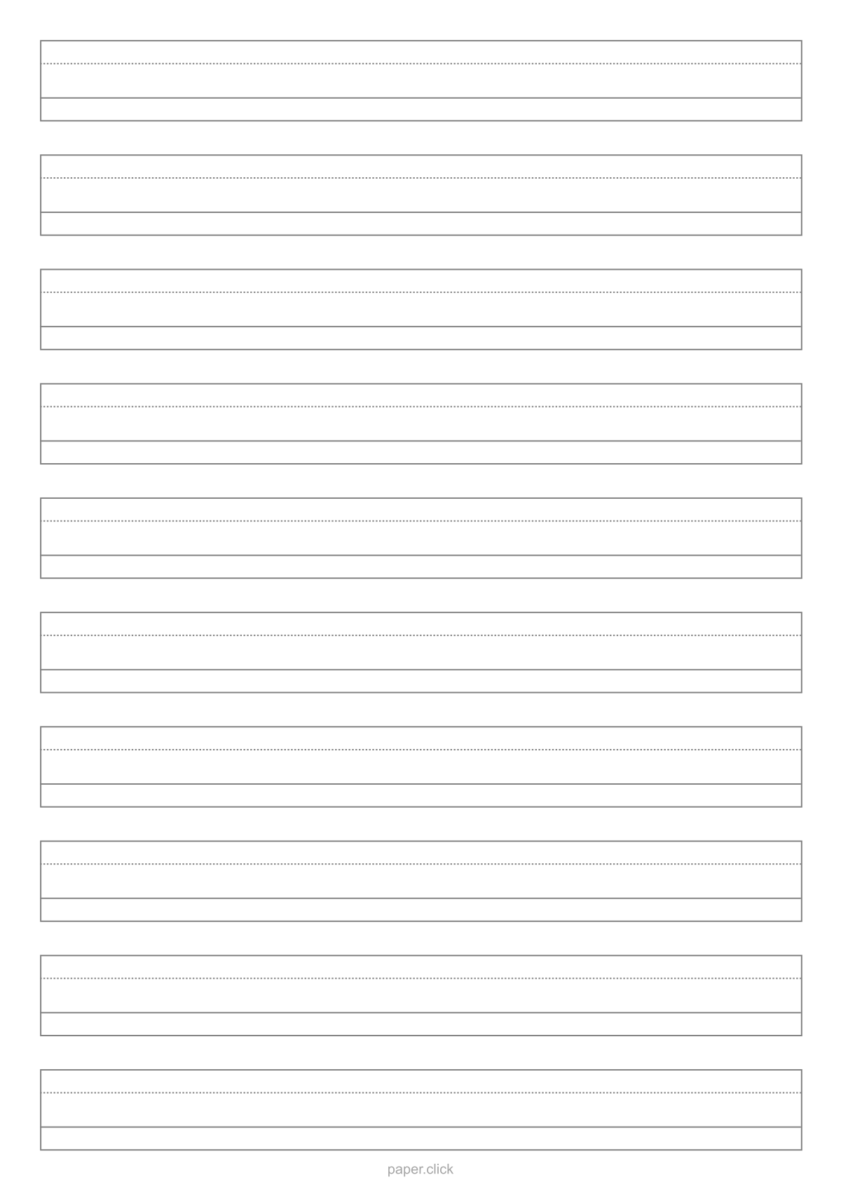 Plantilla de lineatura para pinceles pequeños
