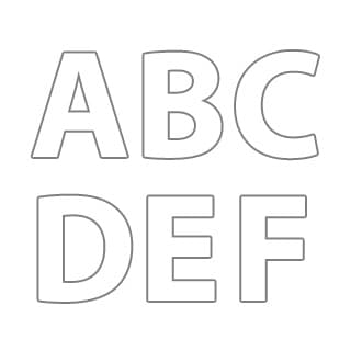 Printable Alphabet Coloring Pages