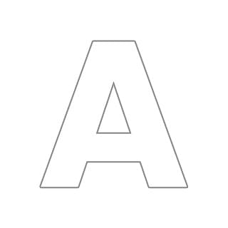 Letter a coloring page