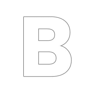 Letter b coloring page