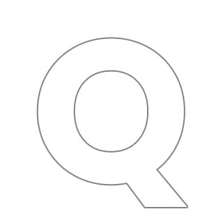 Letter q coloring page